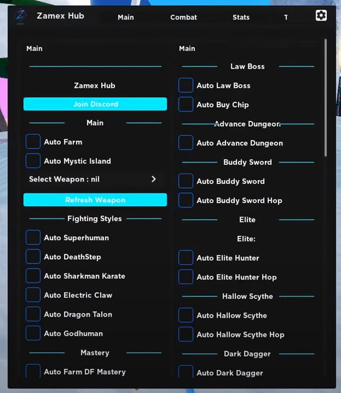 Petunjuk cara bermain Hack Blox Fruit