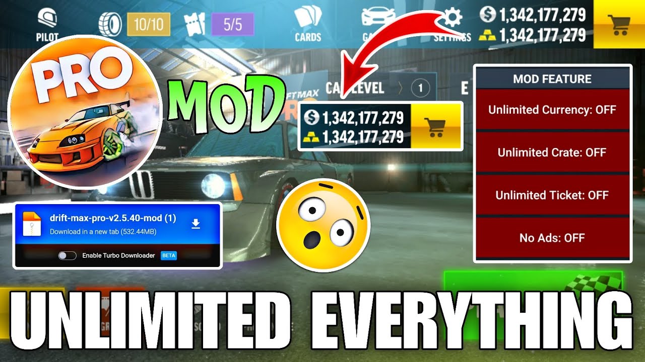 Hướng dẫn cách tải Drift Max Pro Mod Apk