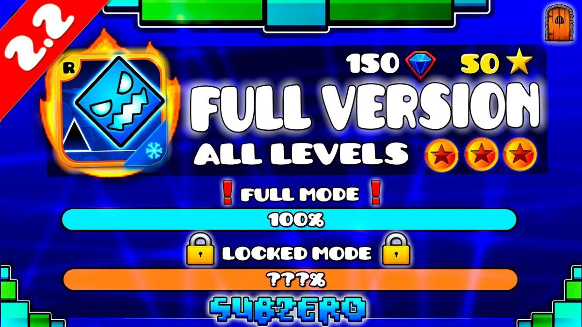 Petunjuk cara mengunduh Geometry Dash Subzero Mod Apk