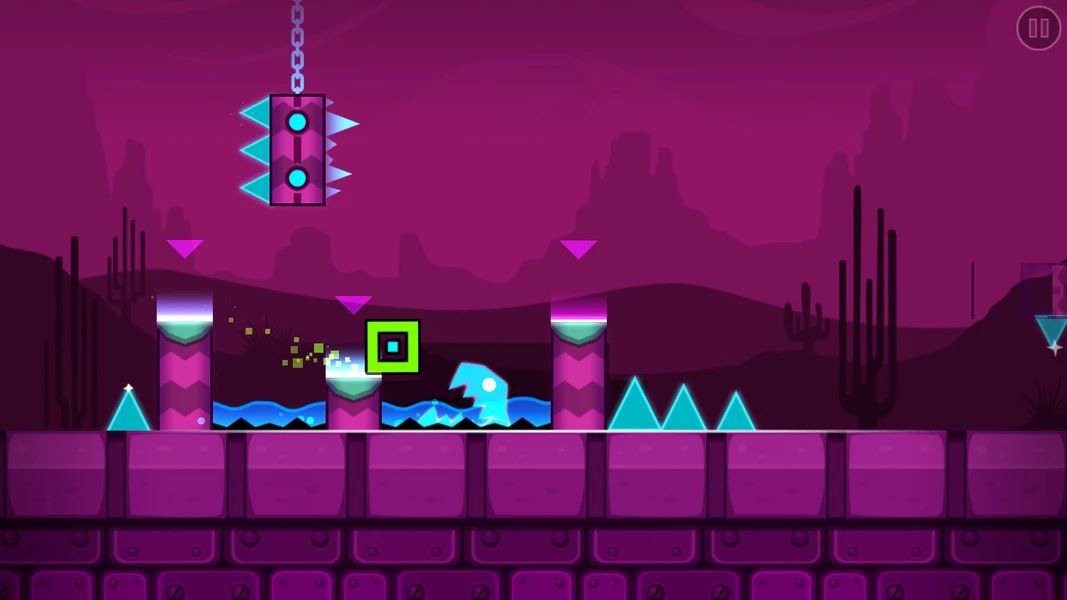 Gameplay dari Geometry Dash Subzero Mod Apk