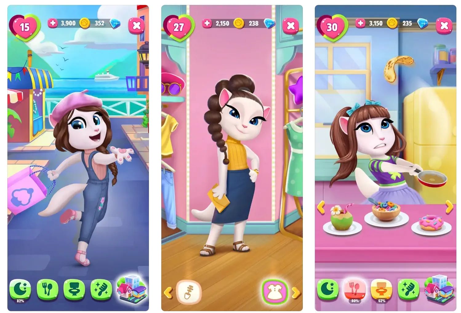 Petunjuk cara memainkan My Talking Angela 2 Mod Apk 