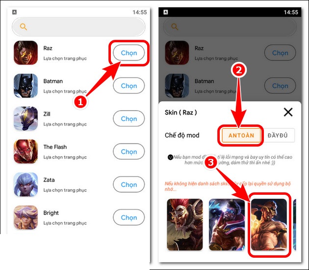 How to Use NOX: Mod Skin Arena of Valor Apk?