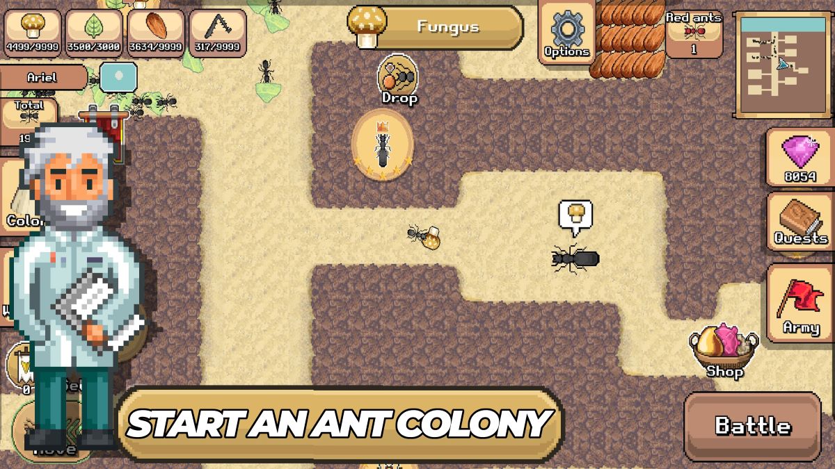 Gameplay of Pocket Ants Mod Apk