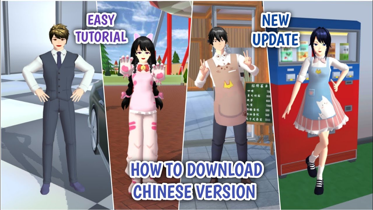 Petunjuk cara download 233 leyuan Sakura School Simulator 