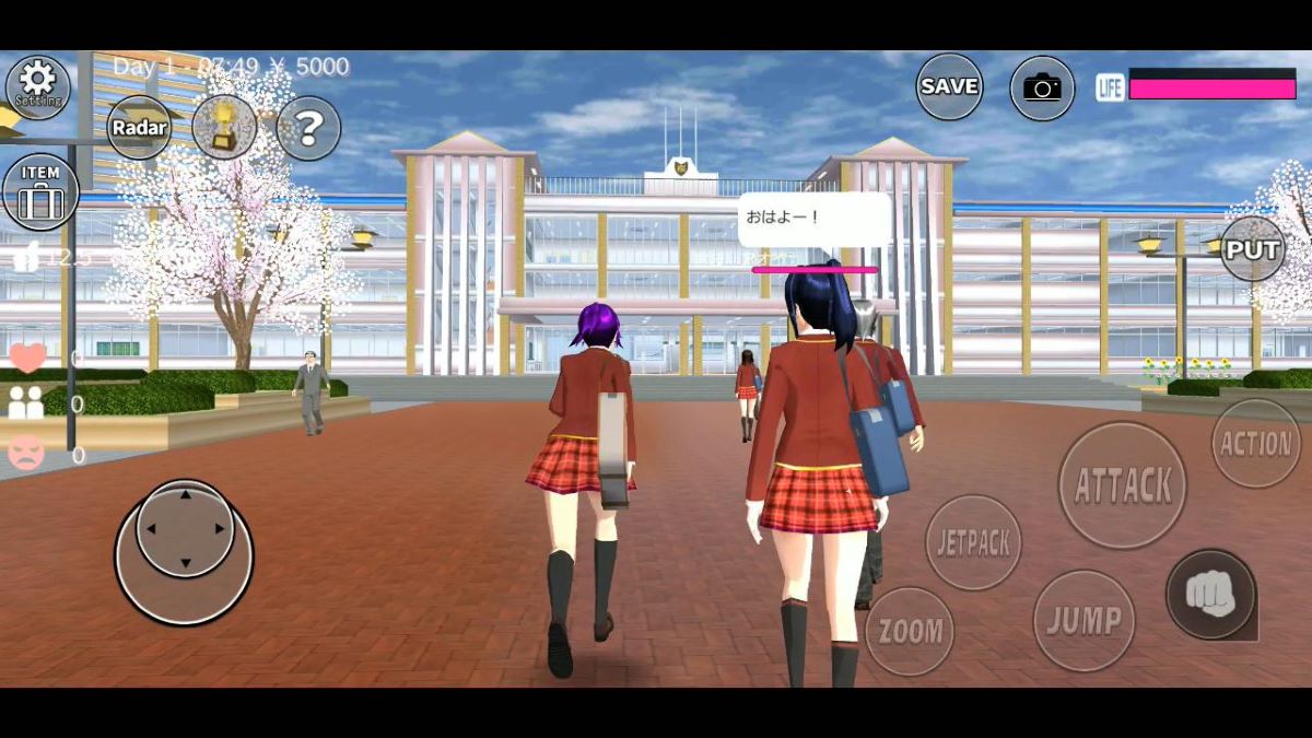 Hướng dẫn cách chơi Sakura School Simulator Mod Apk