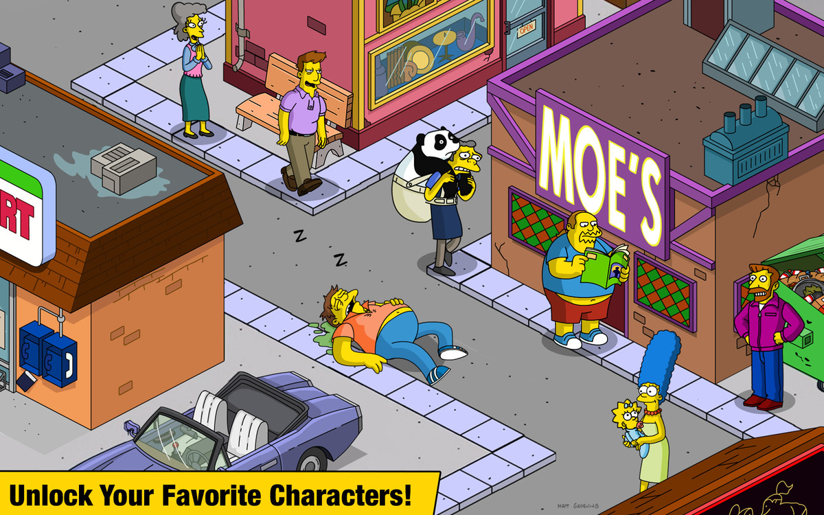 Gameplay of Simpsons: Tapped Out Mod Apk