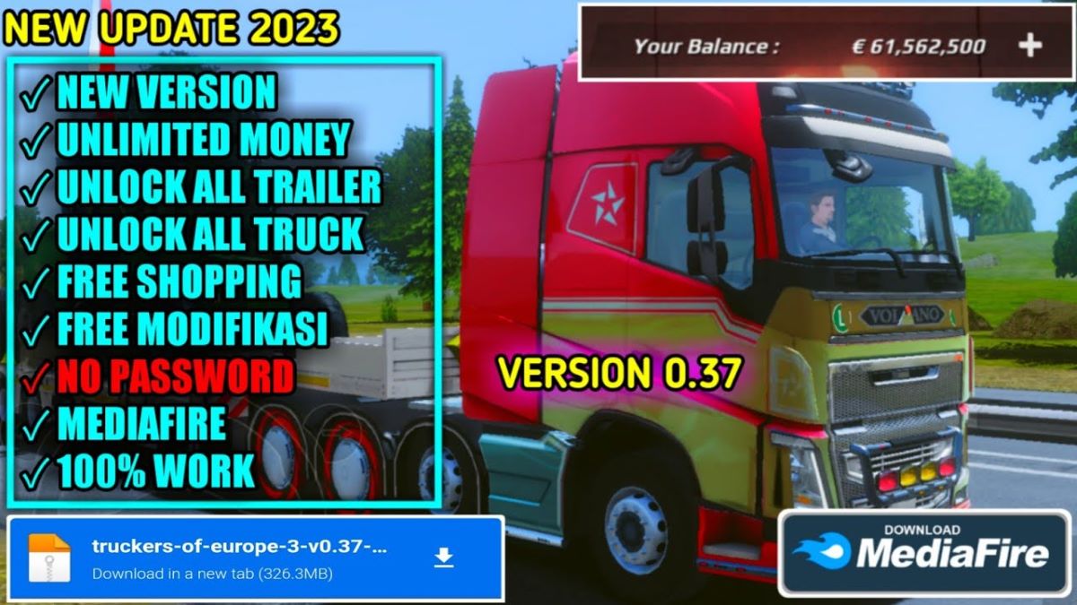 Features of the Truckers of Europe 3 Mod Apk version