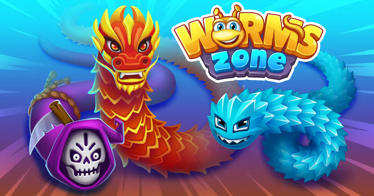 Gameplay của Worms Zone Mod Apk